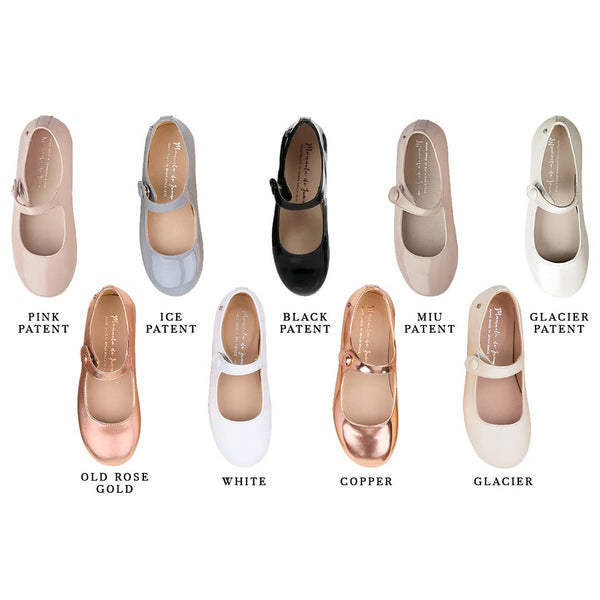 Mimi - Gray Patent Leather Strap for Girl by Manuela de Juan main image 1