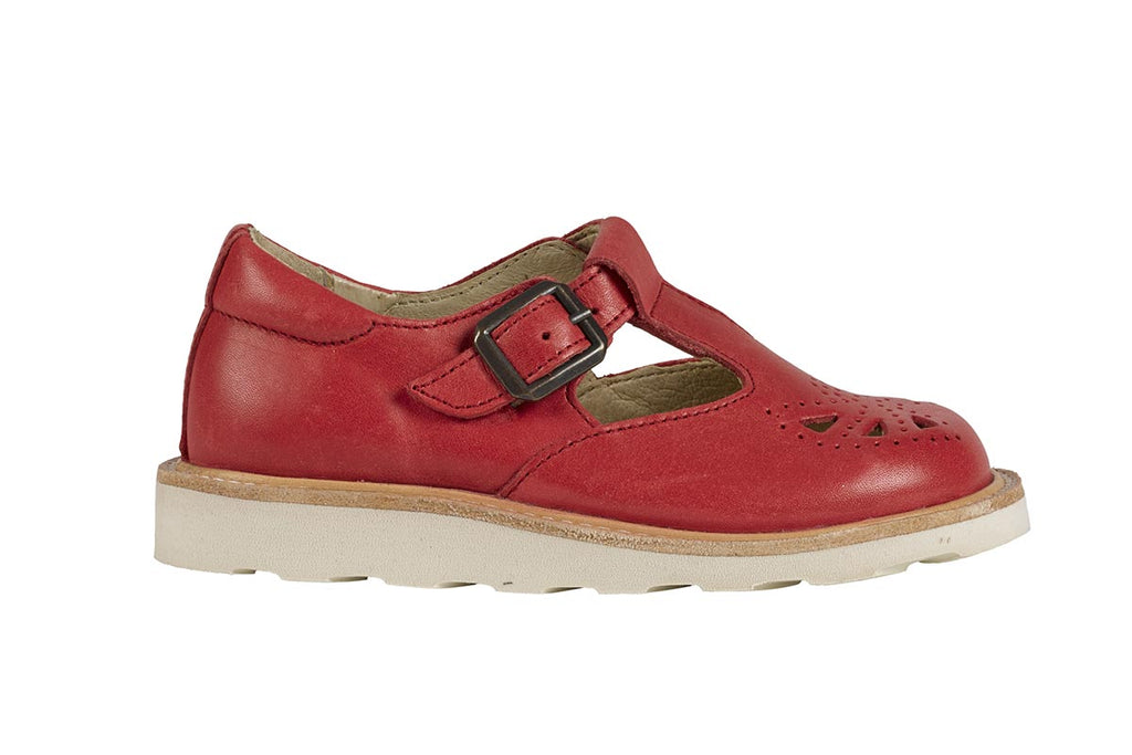 Young Soles Rosie T-Bar Rouge Red - Kids Kicks Pty Ltd